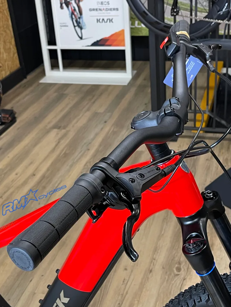 Trek Powerfly+ 4 27.5 Electric Mountain Bike in Gloss Radioactive Red/Matte-3