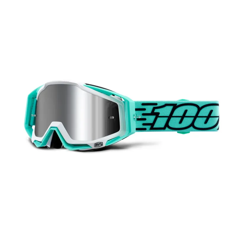 100 Racecraft + Goggles / Injected Silver Mirror Lens Fasto