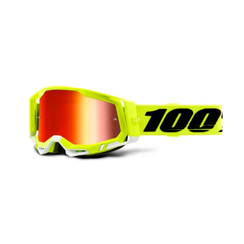 100 Racecraft 2 Goggle / Red Mirror Lens Yellow