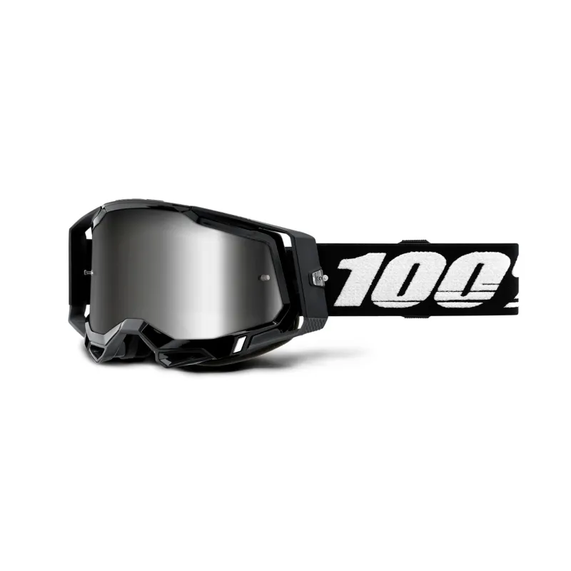 100 Racecraft 2 Goggle / Silver Mirror Lens Black