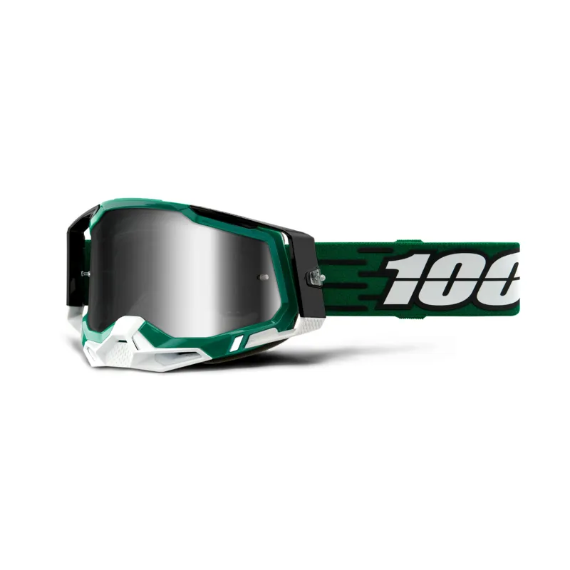 100% Racecraft 2 Goggles in Silver Mirror Lens Milori-1