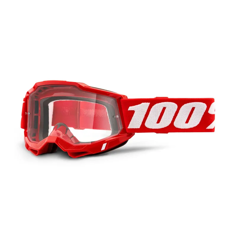 100 Accuri 2 Goggle / Clear Lens Red