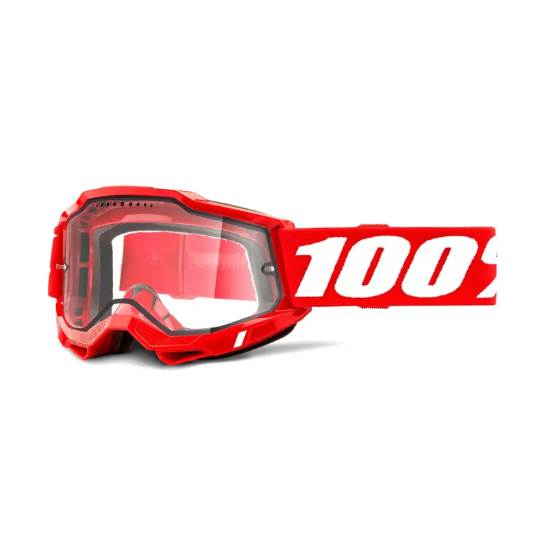 100 Accuri 2 Enduro MTB Goggle / Clear Lens Red