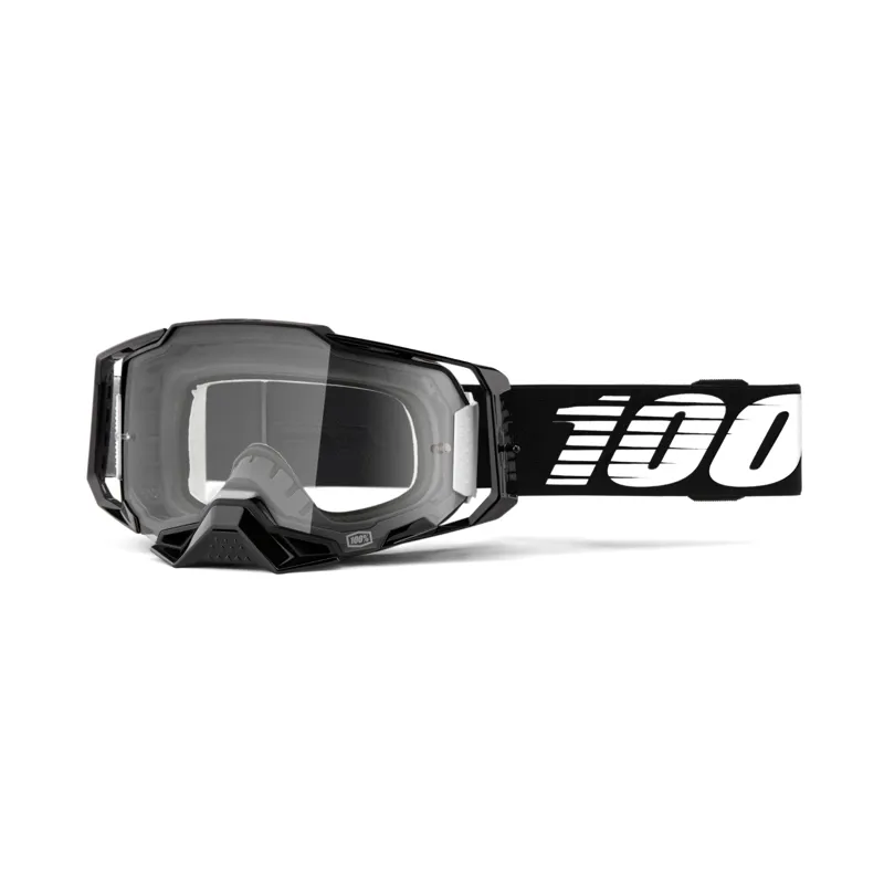 100 Armega Goggles / Clear Lens Black Essential
