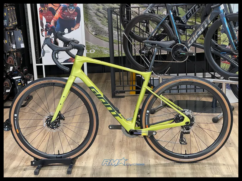 Giant Revolt Advanced Pro 0 Gravel Bike in Cyber Lime