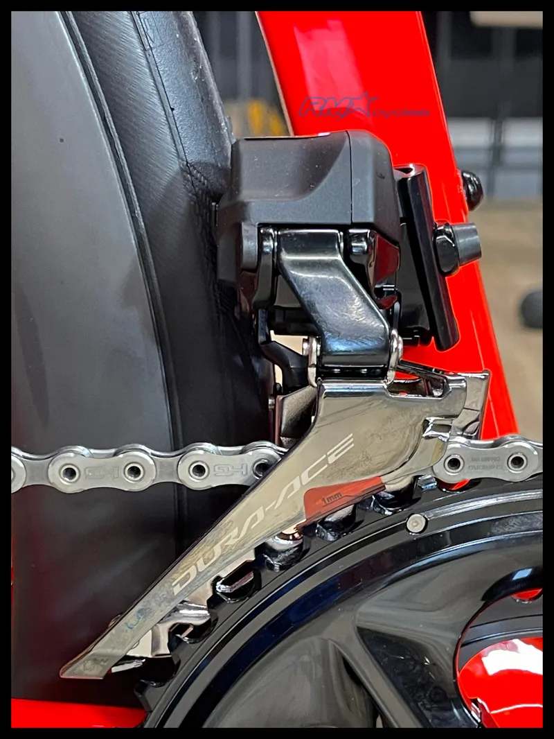 Giant TCR Advanced Pro Dura Ace Road Bike in Black/Rosso Corsa-4