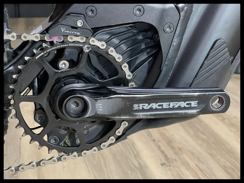 Whyte e-160 S Medium Matt Black and Turquoise 2022 Approved Used-4