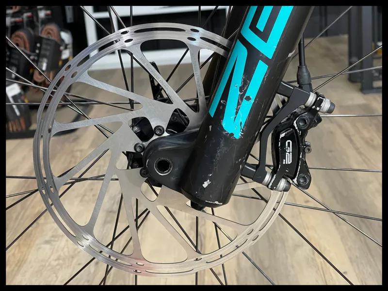 Whyte e-160 S Medium Matt Black and Turquoise 2022 Approved Used-10