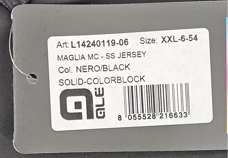 Ale Maglia MC SS Jersey Black XXL-2