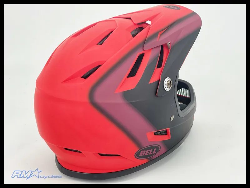 Bell Sanction Full Face Helmet Matte Red Black size L-1