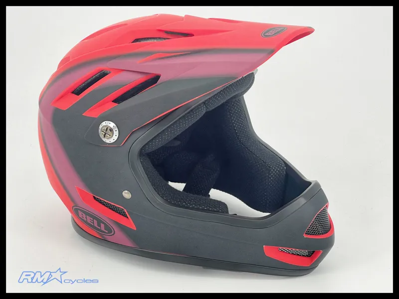 Bell Sanction Full Face Helmet Matte Red Black size L
