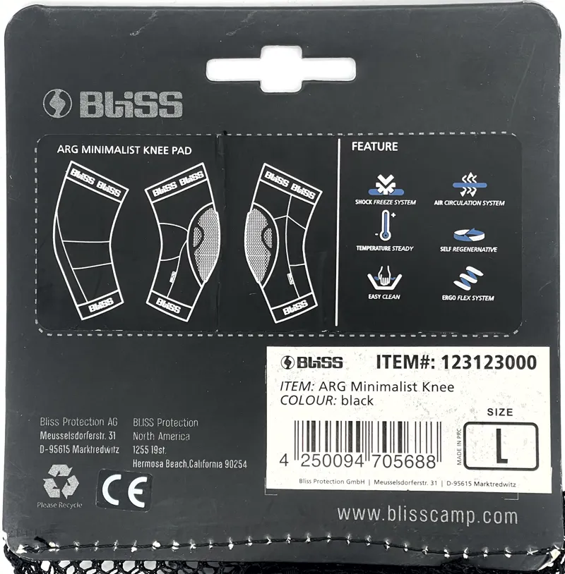 Bliss Protection ARG Minimalist Knee Protection Large-2