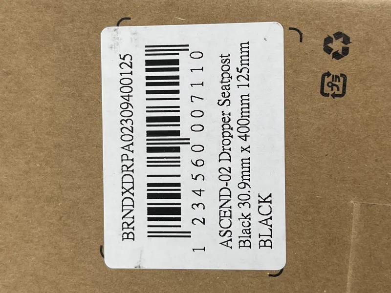 Brand X Ascend-02 Dropper Post Black 30.9mm x 400mm 125mm External Routing-2