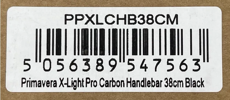 Prime Primavera X-Light Pro Carbon Handlebar 38cm Black-2