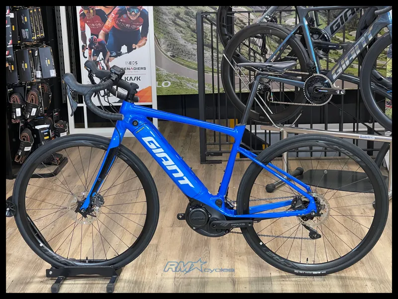 Giant Road E+ 1 Pro Electric Bike Medium Blue 2020 Approved Used-1