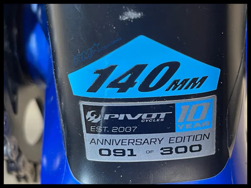 Pivot Mach 5.5 10th Anniversary Medium Blue 2017 Approved Used-3