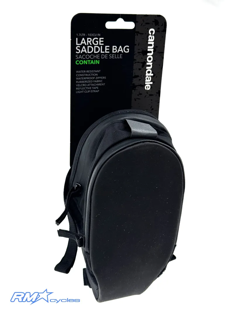 Cannondale - Contain Stitched Velcro Bag -Black -