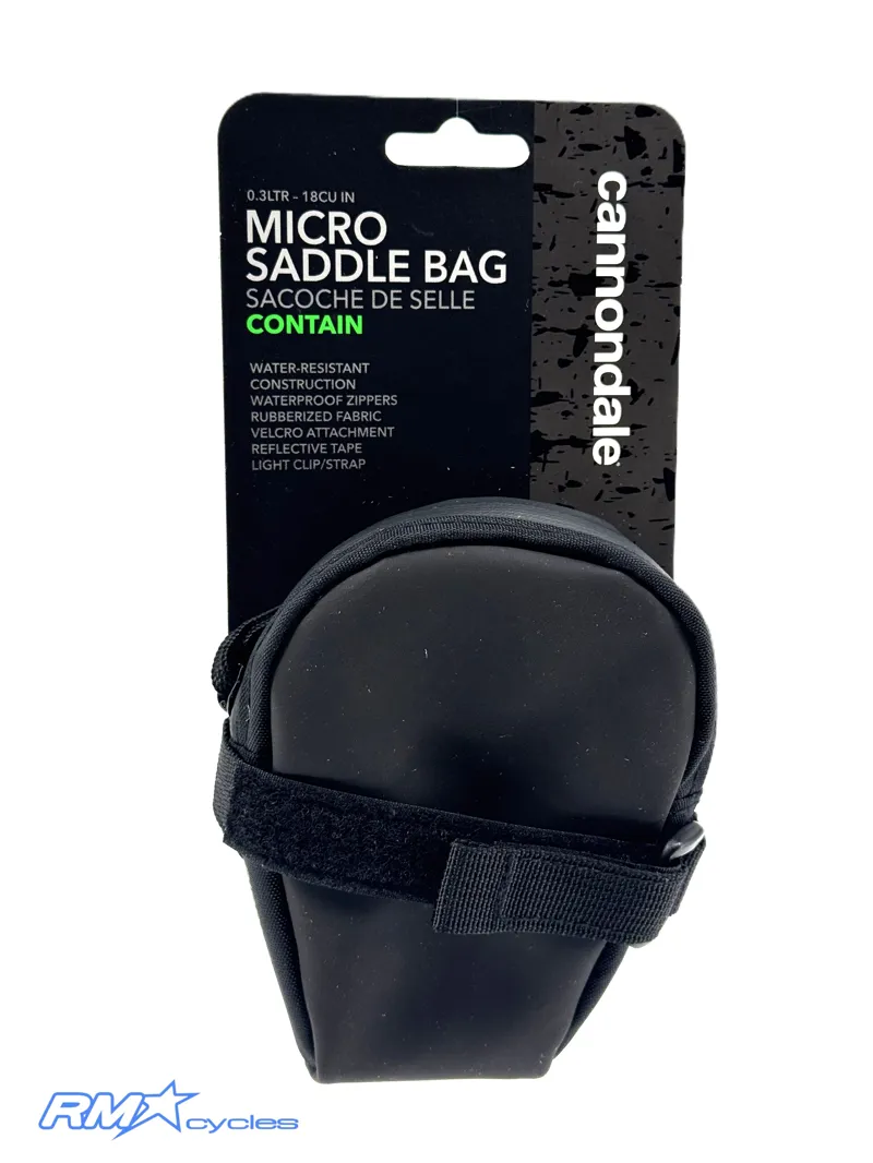 Cannondale - Contain Stitched Velcro Bag -Black --1