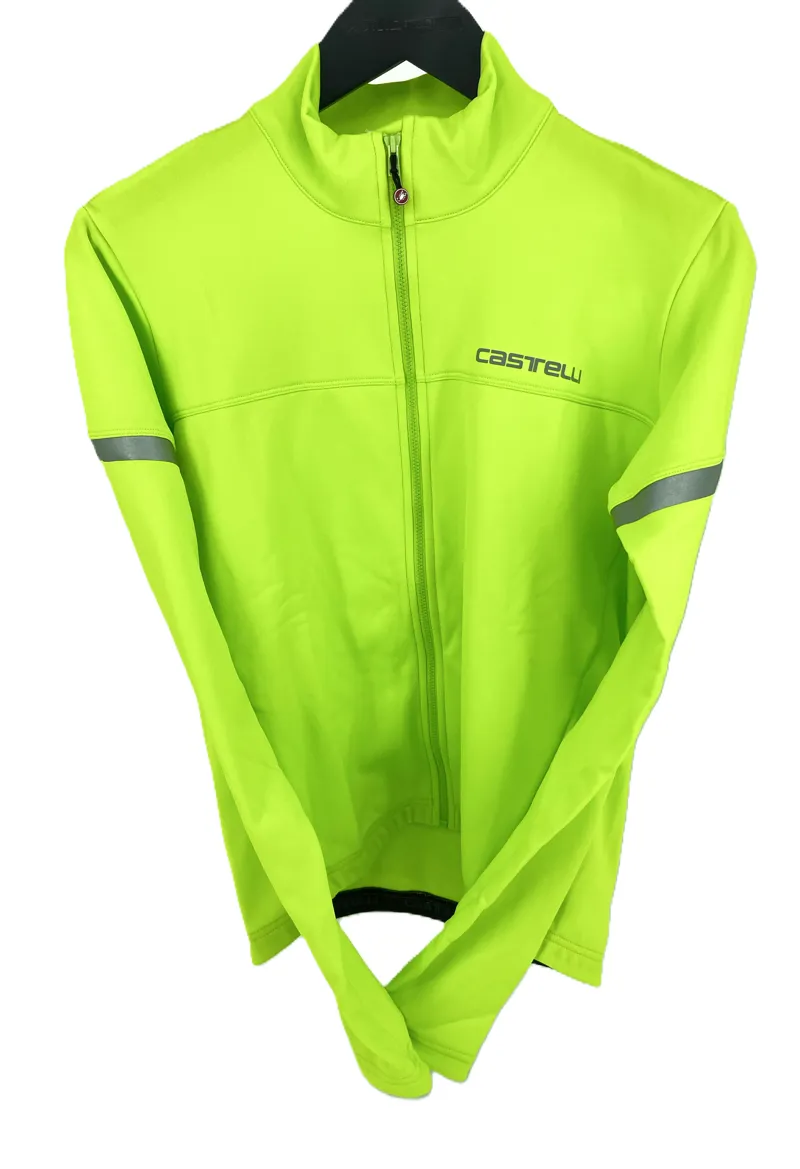 Castelli  Fondo 2 Mens Jersey Full Zip Cycling jersey Fluro Yellow