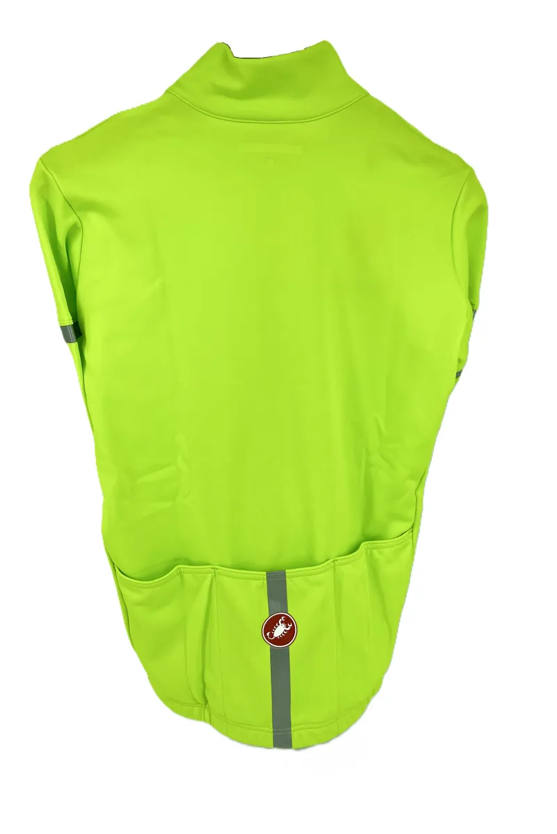 Castelli  Fondo 2 Mens Jersey Full Zip Cycling jersey Fluro Yellow-1