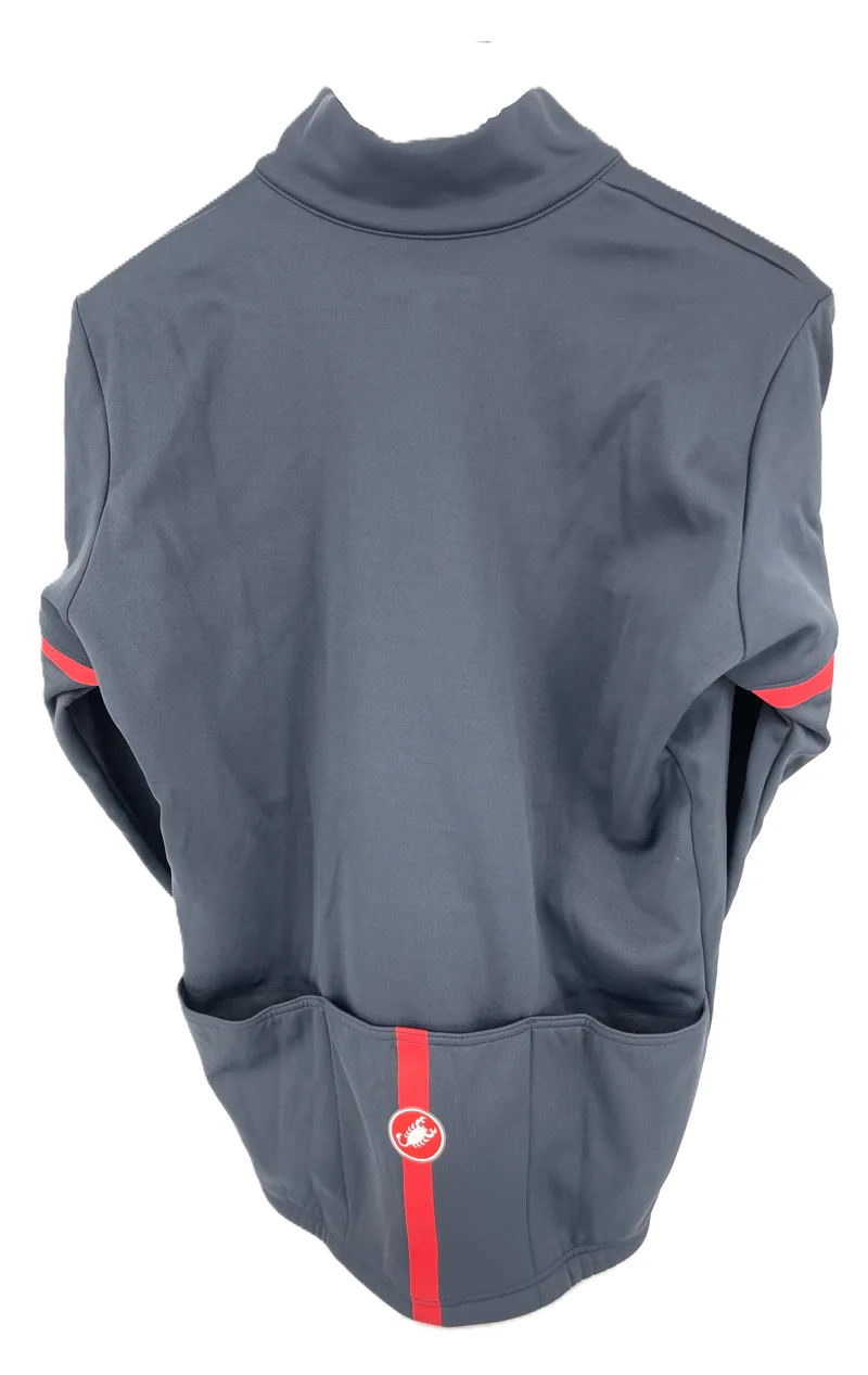 Castelli  Fondo 2 Mens Jersey Full Zip Cycling jersey Black/Red-1