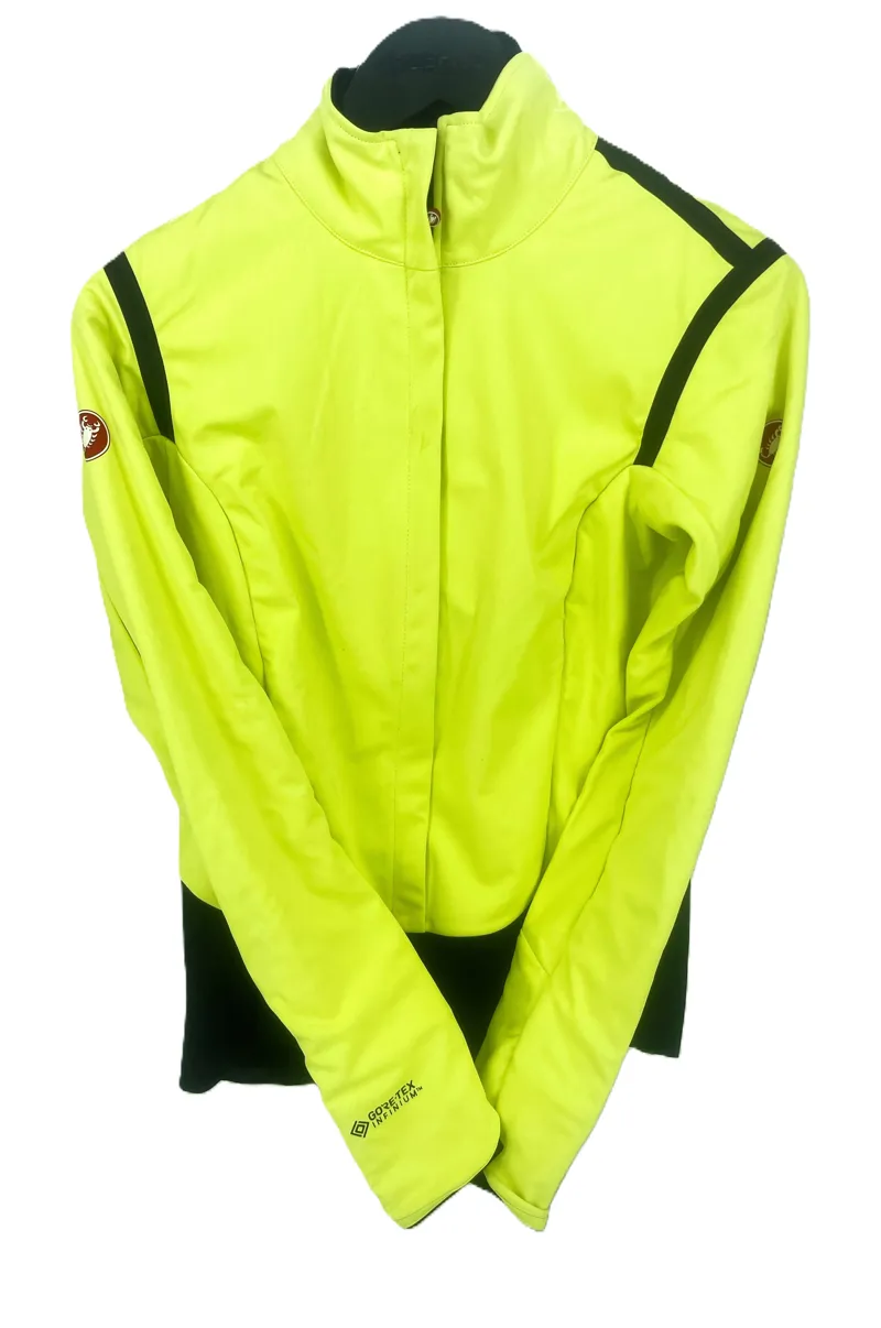 Castelli Alpha RoS Jacket Womens Medium - Yellow