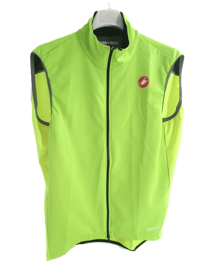 Castelli Perfetto RoS Cycling Mens Vest Fluro Yellow