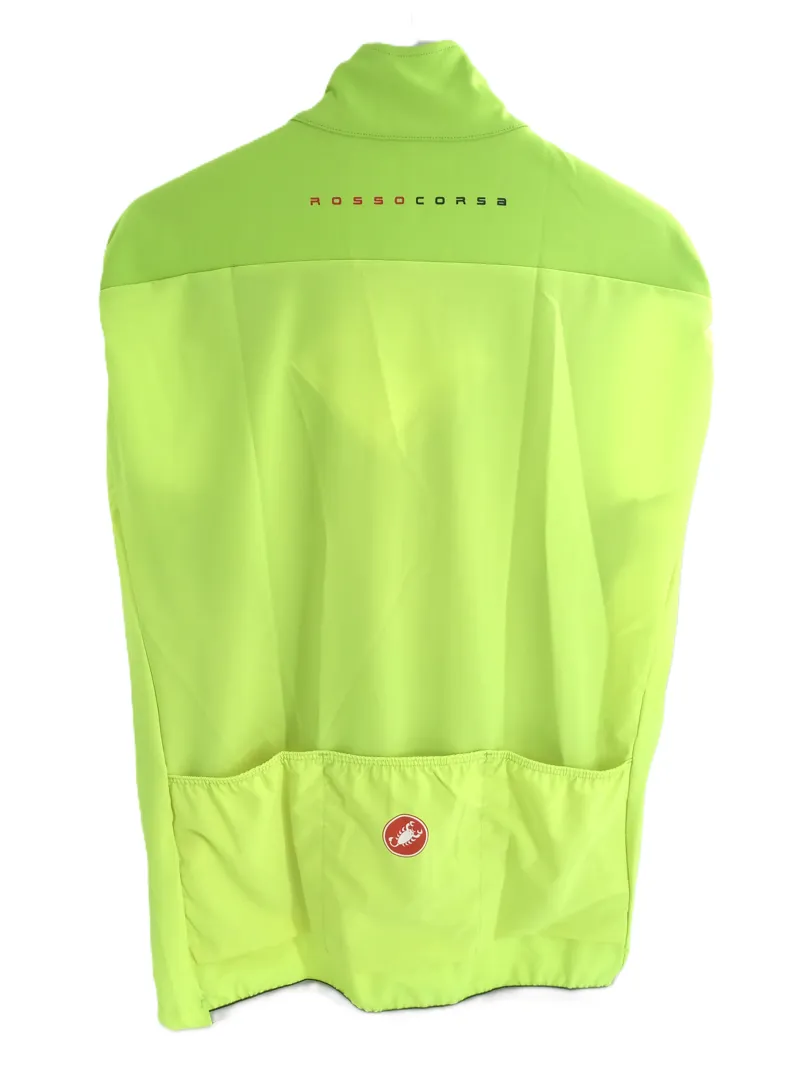 Castelli Perfetto RoS Cycling Mens Vest Fluro Yellow-1