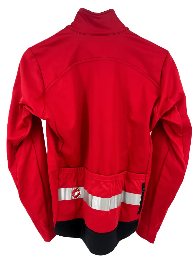Castelli Raddoppia 3 Jacket in Red/Silver Reflex-1