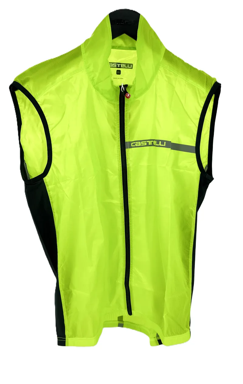 Castelli Squadra Stretch Vest Mens Fluro Yellow X-Large