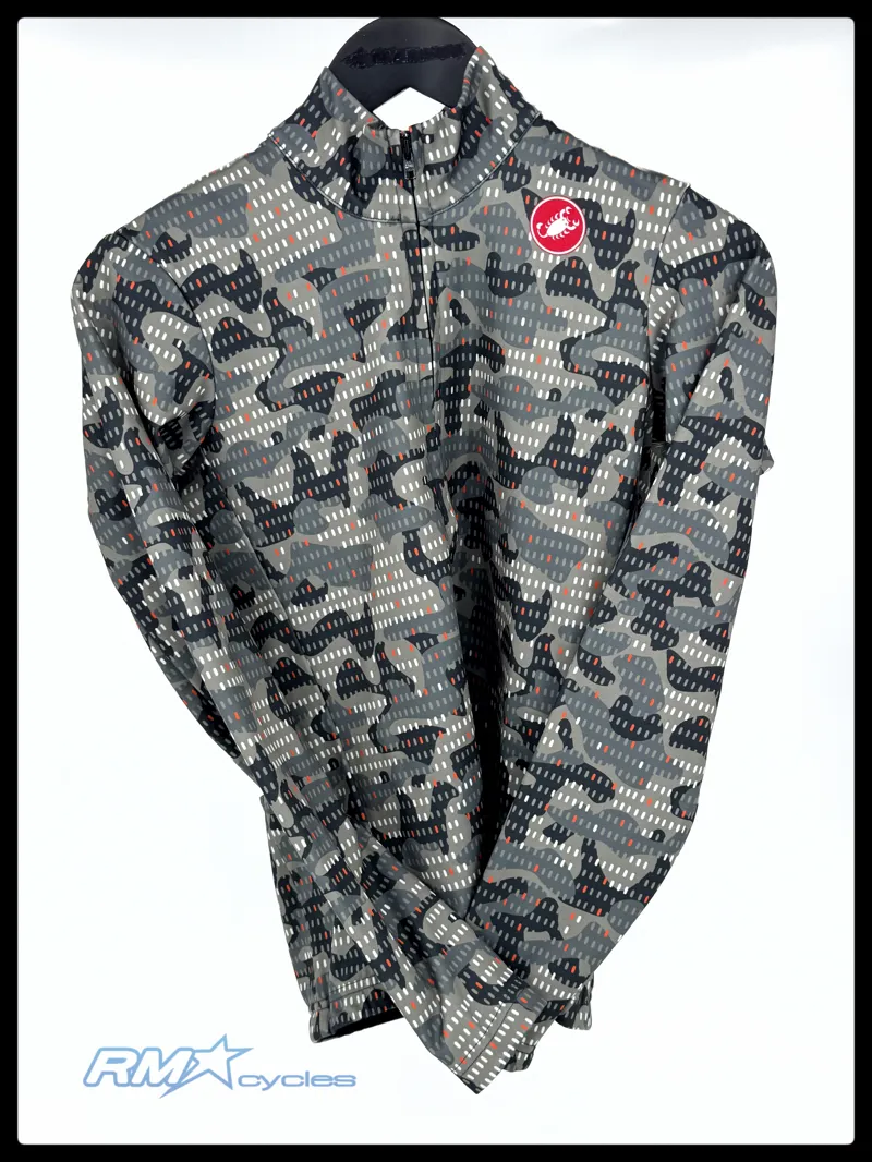 Castelli Unlimited Long Sleeve Thermal Jersey Small in Green