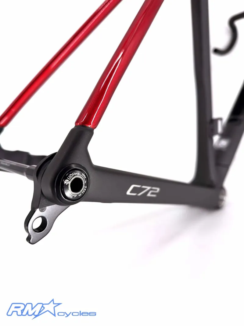 Colnago C72 Disc 2026 Carbon Road Race Frame Set HFRD Black Red-3