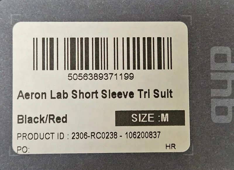 DHB Aeron Lab Short Sleeve Tri Suit Black / Red M-4