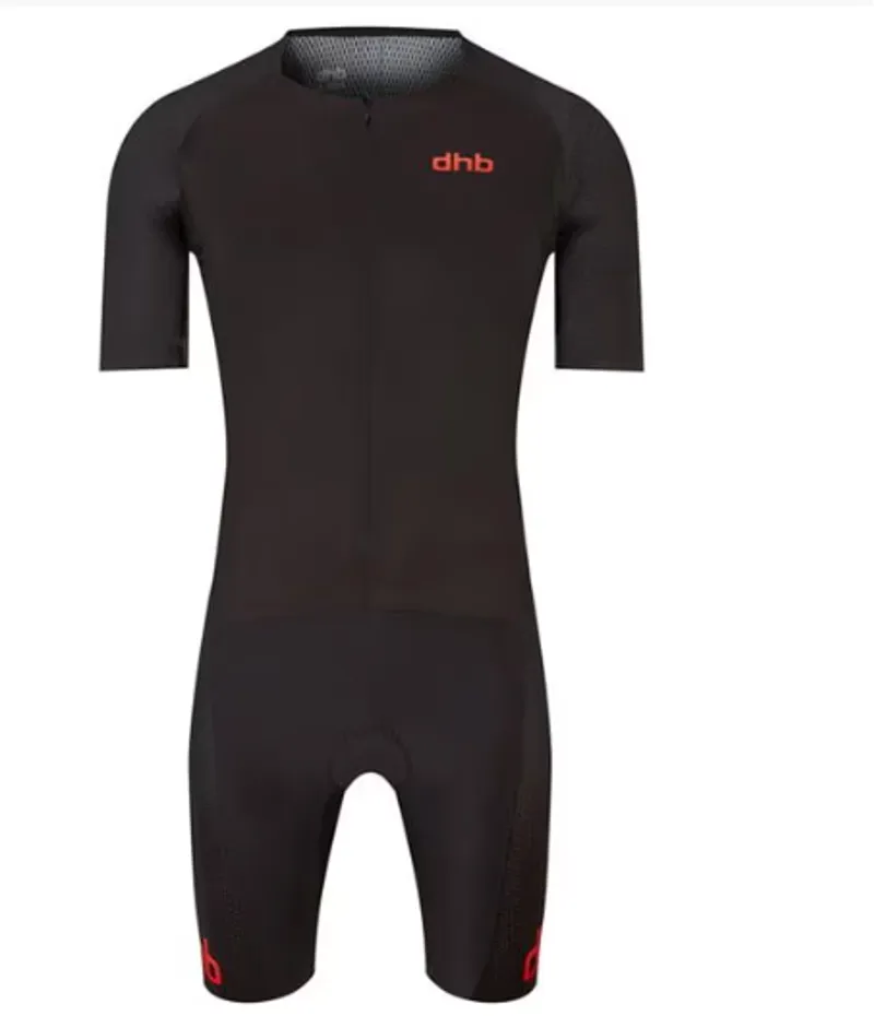 DHB Aeron Lab Short Sleeve Tri Suit Black / Red M-2