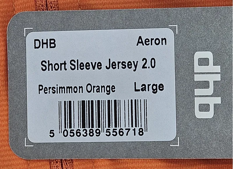 DHB Aeron Mens Short Sleeve Jersey 2.0 Persimmon Orange Large-2