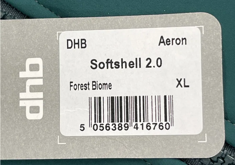 DHB Aeron Mens Soft Shell Jacket 2.0 Size XL Forest Biome-2