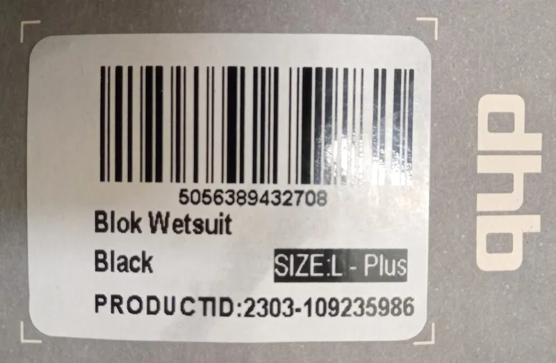DHB Blok Wetsuit Mens Size L-Plus Black-2