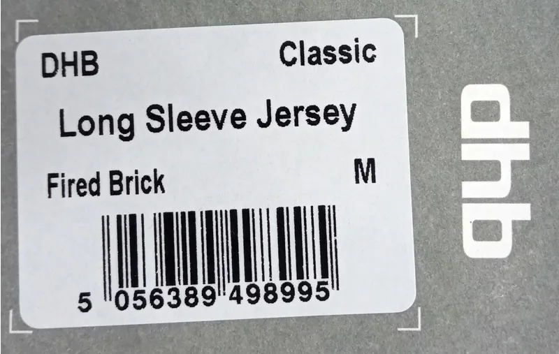 DHB Classic Long Sleeve Jersey Mens Medium Fired Brick-2