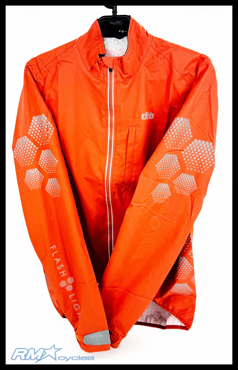 DHB Flashlight Mens Waterproof Jacket in Grenadine Small