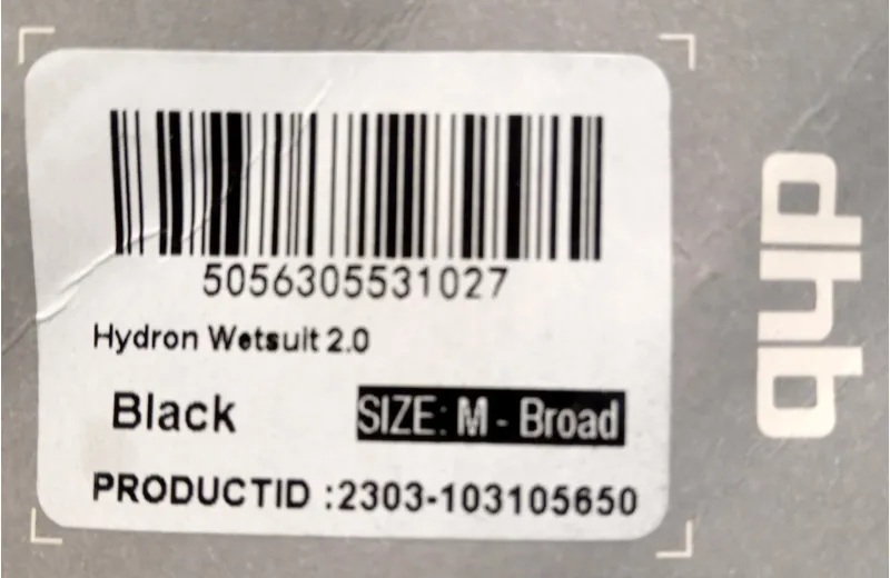 DHB Hydron Wetsuit 2.0 Black Mens Medium Broad-3