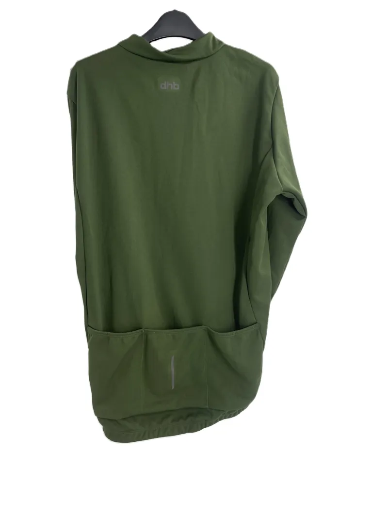 DHB Mens Long Sleeve Thermal Jersey Rifle Green-1