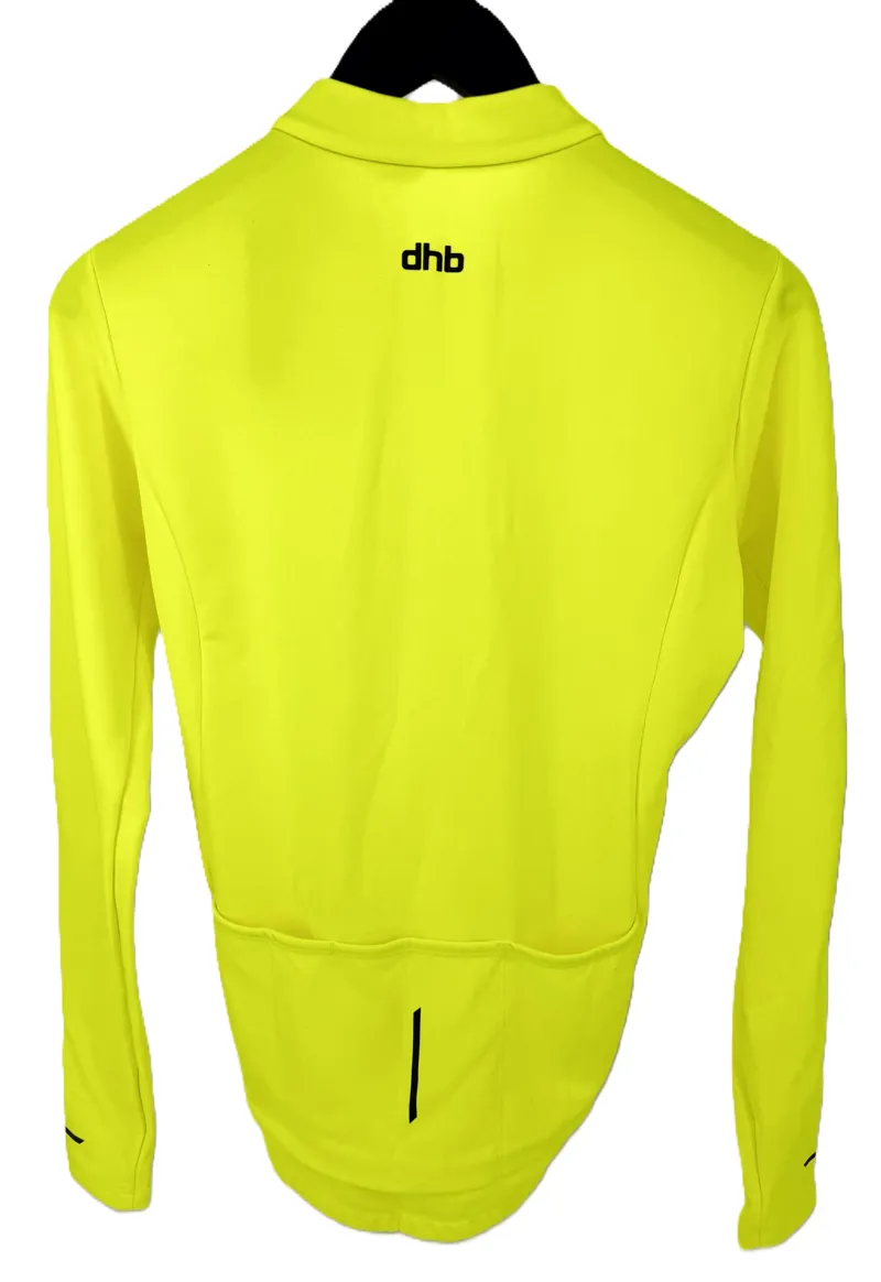 DHB Long Sleeve Thermal Jersey X-Small Fluro Yellow-1