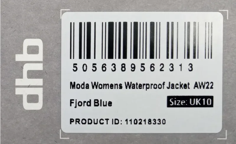 DHB Moda Womens Waterproof Jacket AW22 Size 10 Fjord Blue-2