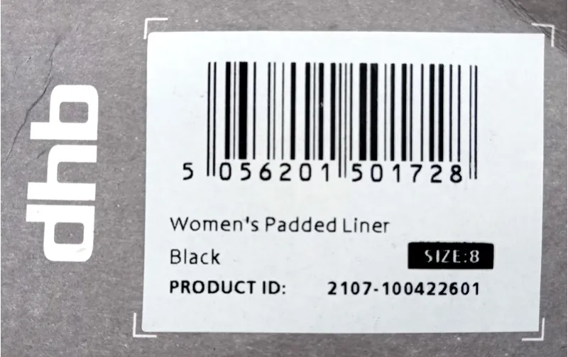 DHB Padded Liner Womens Black UK 8-2