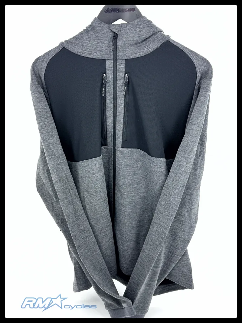 DHB Trail Merino Hoodie Size Large Mens Charcoal Marl-1