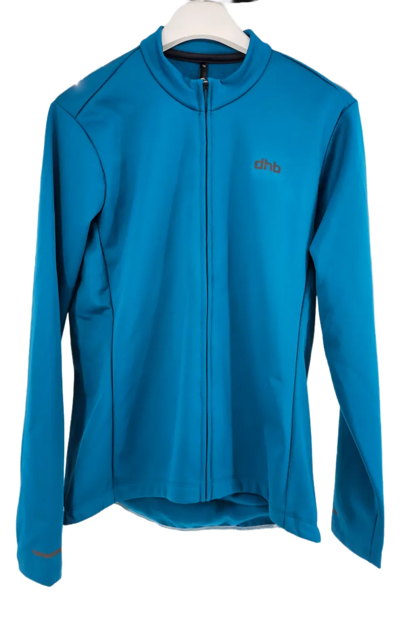 DHB Womens Long Sleeve Thermal Jersey 2.0 in Ocean Depths Blue UK 10