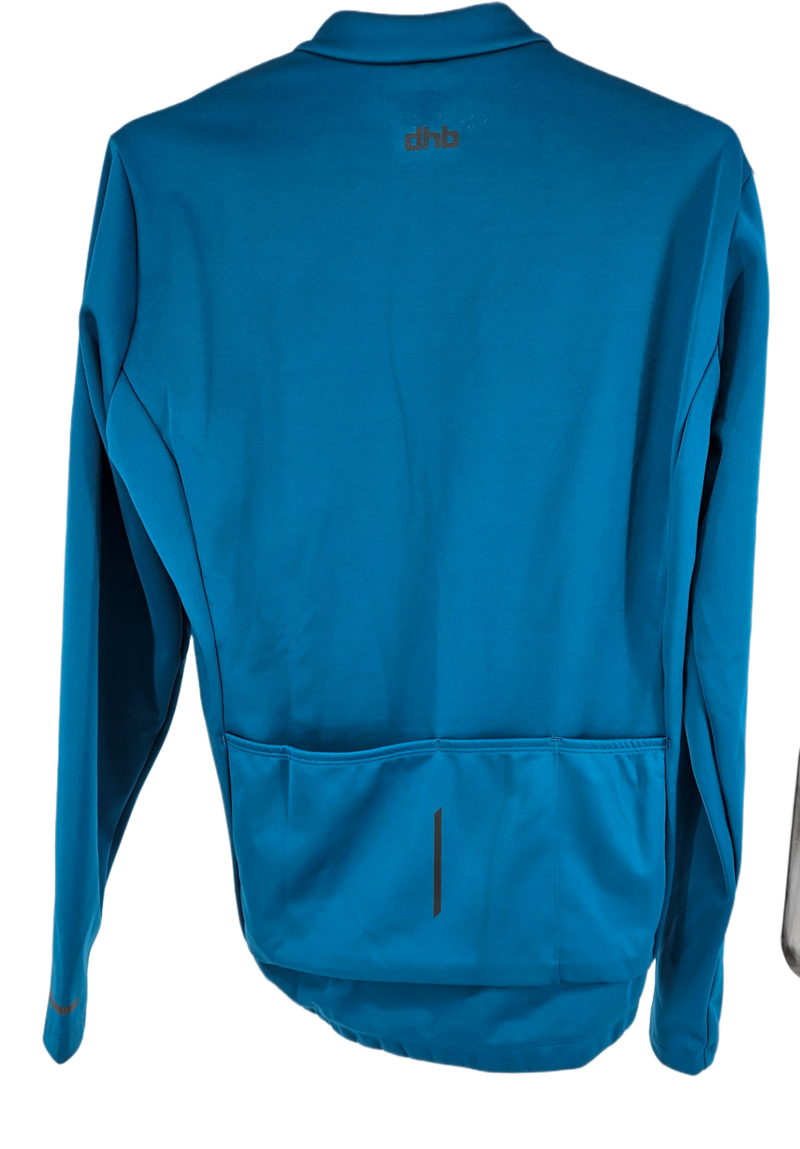 DHB Womens Long Sleeve Thermal Jersey 2.0 in Ocean Depths Blue UK 10-1