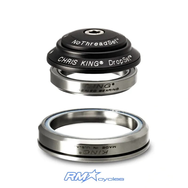 Chris King HS Dropset 3 41/52 - 1-1/8 Inch - 1-1/2 Inch Matte Black Ceramic
