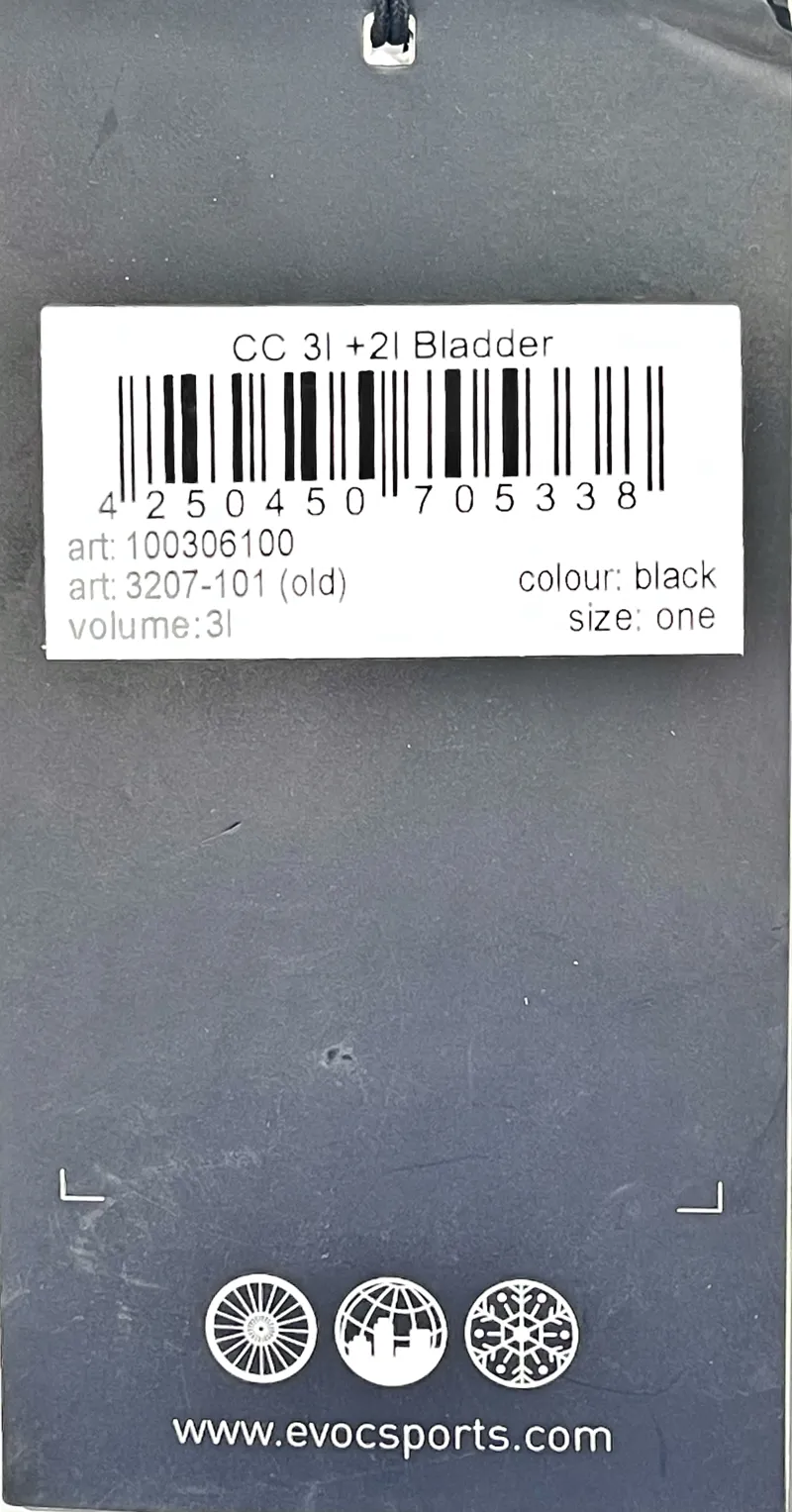 Evoc CC 3L + 2L Bladder Hydration Backpack Black / 3L 2L Bladder-2