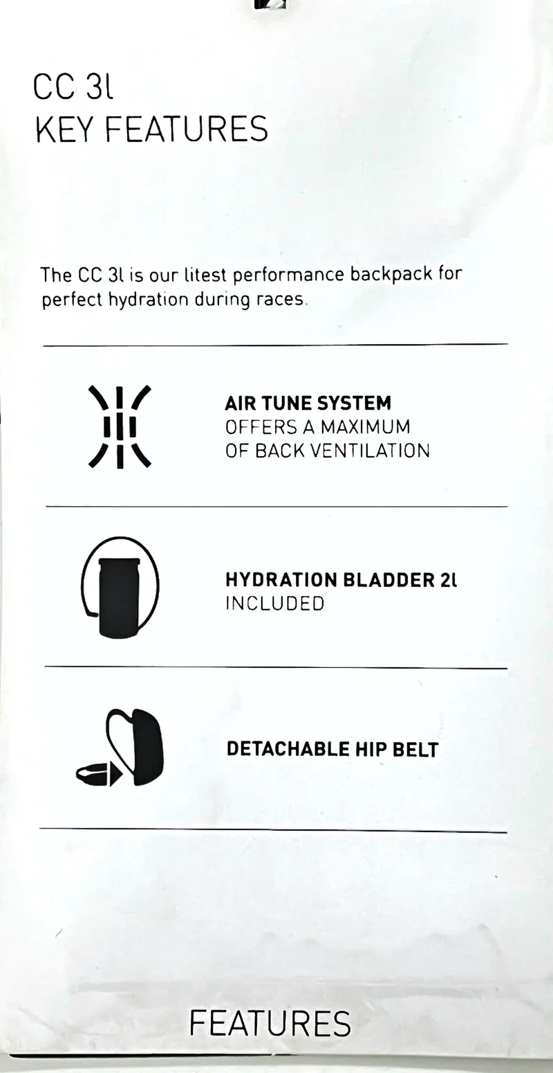 Evoc CC 3L + 2L Bladder Hydration Backpack Black / 3L 2L Bladder-4